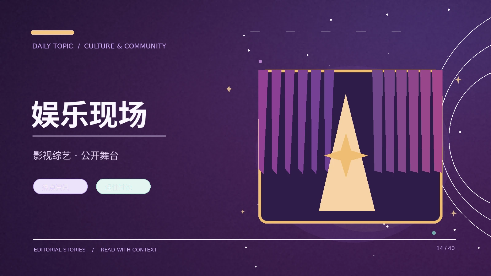 线下文化活动的节目单应该怎么看